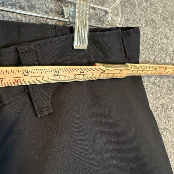 Dickies Pants Womens 12 Black Chino Flat Front Straight Work Uniform Minimalist - Picture 9 of 10